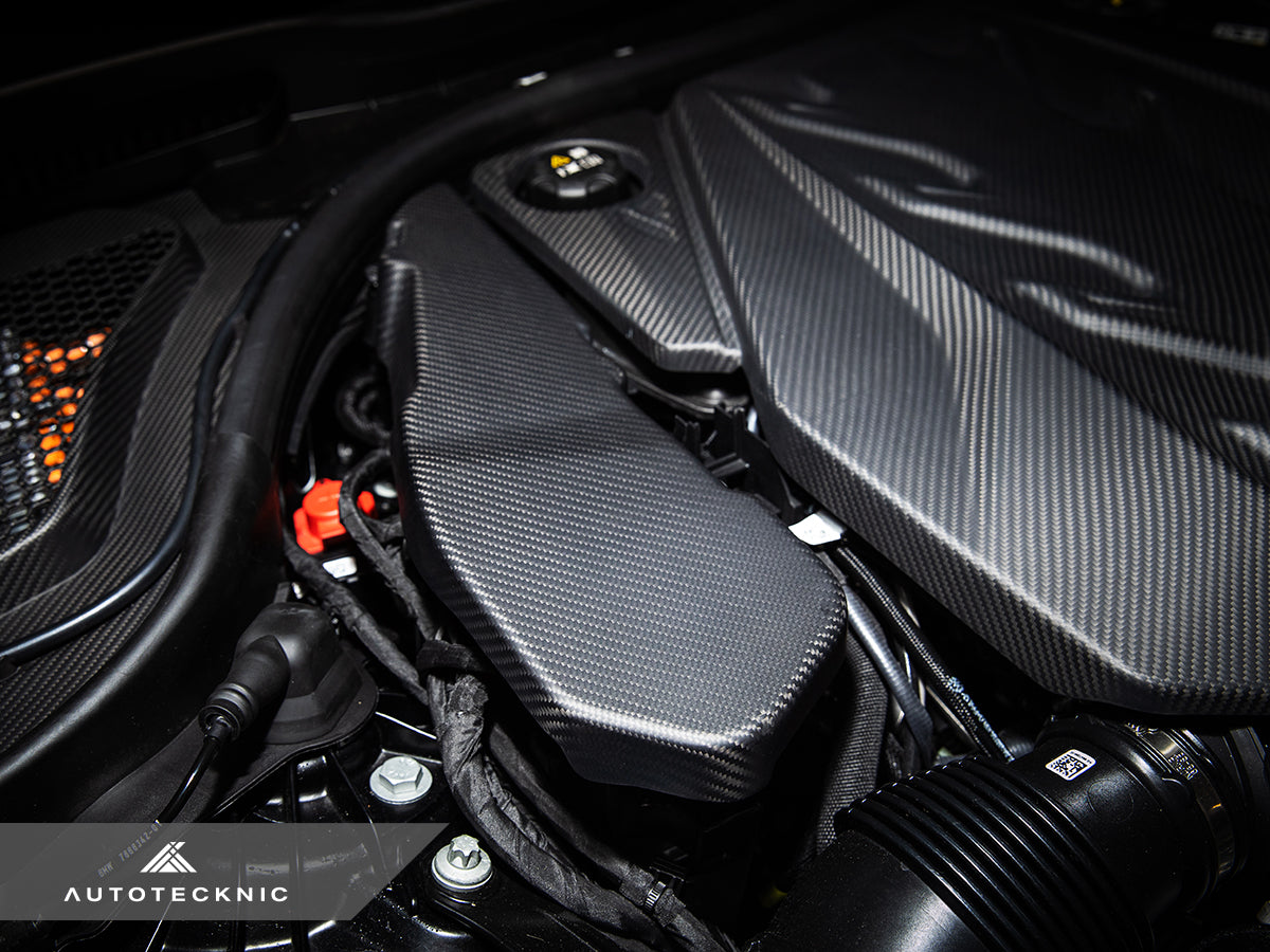 AutoTecknic Pre-Preg Carbon Engine Cover Extension Set - G90/ G99 M5