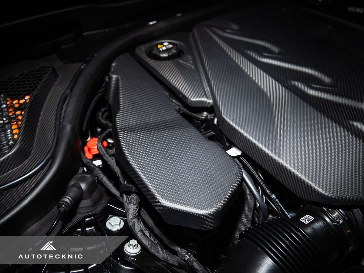 AutoTecknic Pre-Preg Carbon Engine Cover Extension Set - G90/ G99 M5