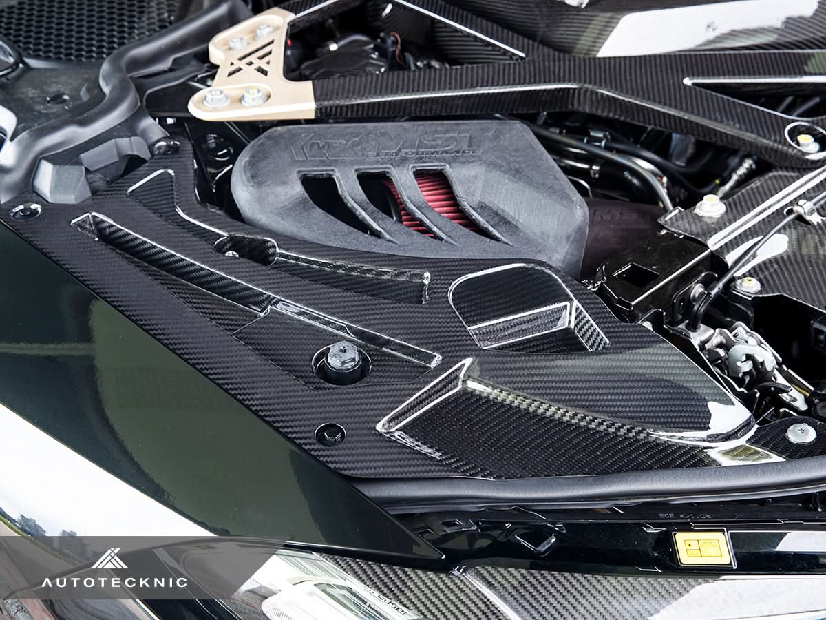 AutoTecknic Dry Carbon V2 Engine Bay Trim Set - BMW G80 M3 | G82/ G83 M4