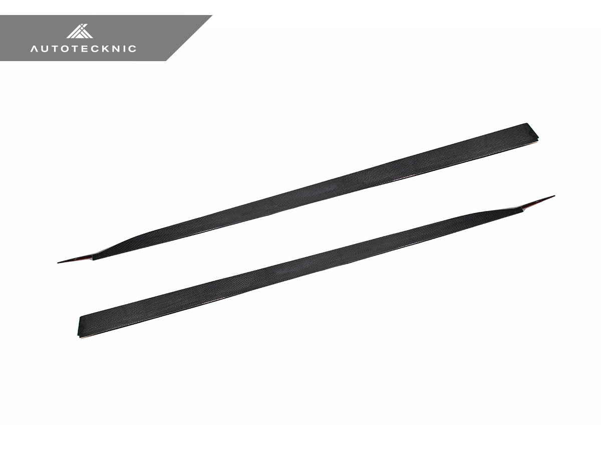 AutoTecknic Dry Carbon Fiber V2 Side Skirt Extension Set - G90/ G99 M5