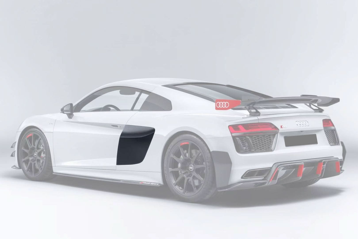 2016-2025 Audi R8 Coupe & Spyder GT4 Style Dry Carbon Fiber Side Door Panel Blades