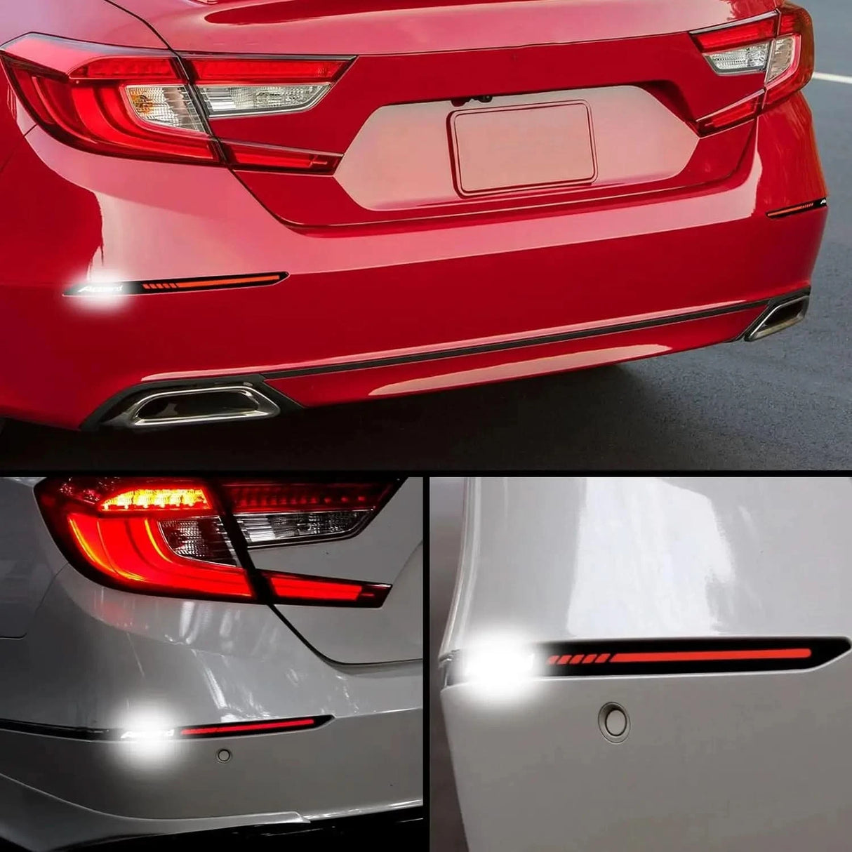 Honda Accord LED Rear Bumper Reflector Lights – Brake, DRL & Sequential Turn Signal (2018–2022 Sedan)