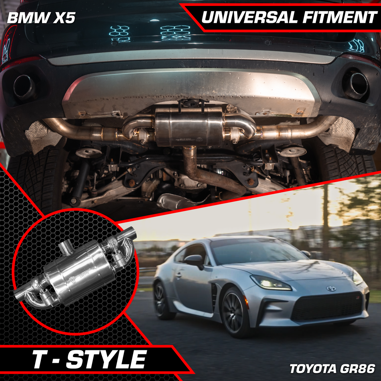 UNIVERSAL VALVED MUFFLER KIT