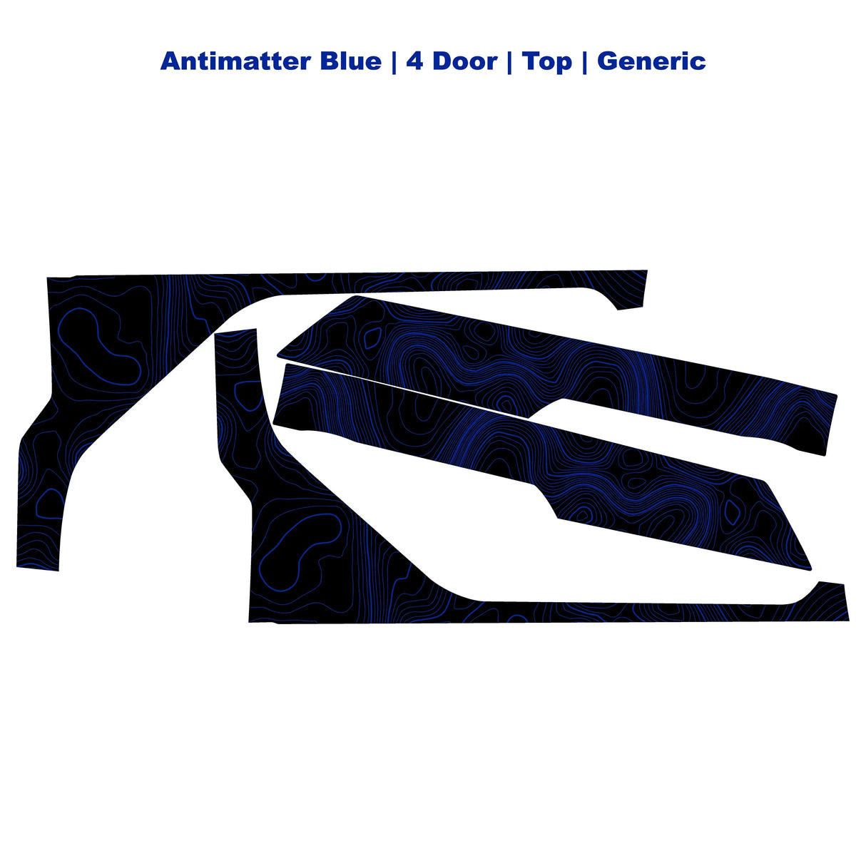 Topographic Upper Door Overlay Kit (Printed Series) - 2021+ Bronco 4 Door