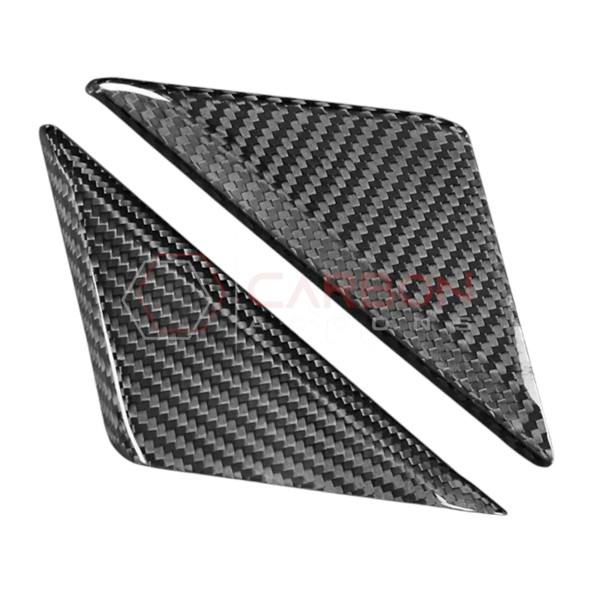 2024+ S650 Mustang Real Carbon Fiber A-Pillar Exterior Trim Cover