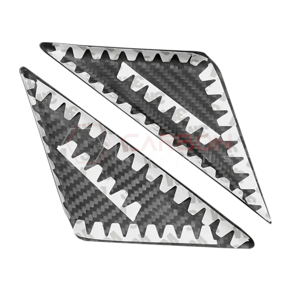 Real Carbon Fiber Exterior A-Pillar Trim Covers for 2024+ Ford Mustang