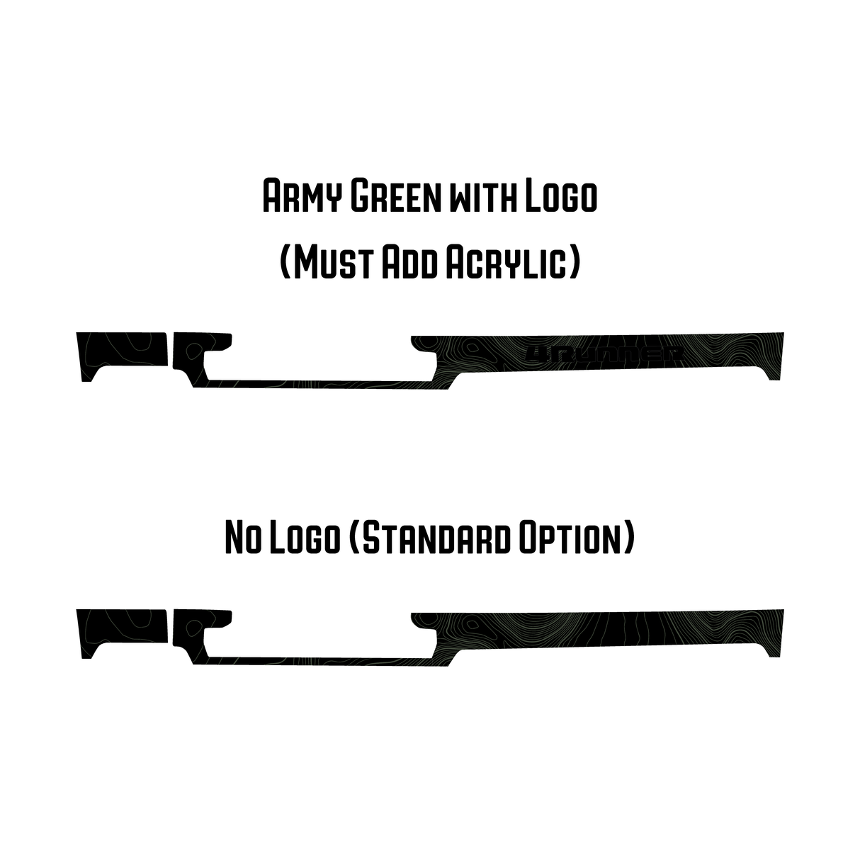 Full Width Topographic Dash Wrap - 2025+ 4Runner