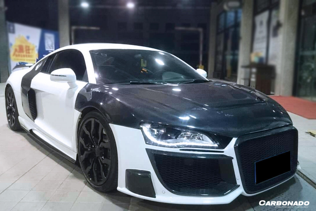 2006-2015 Audi R8 Coupe Spyder P Style Carbon Fiber Hood