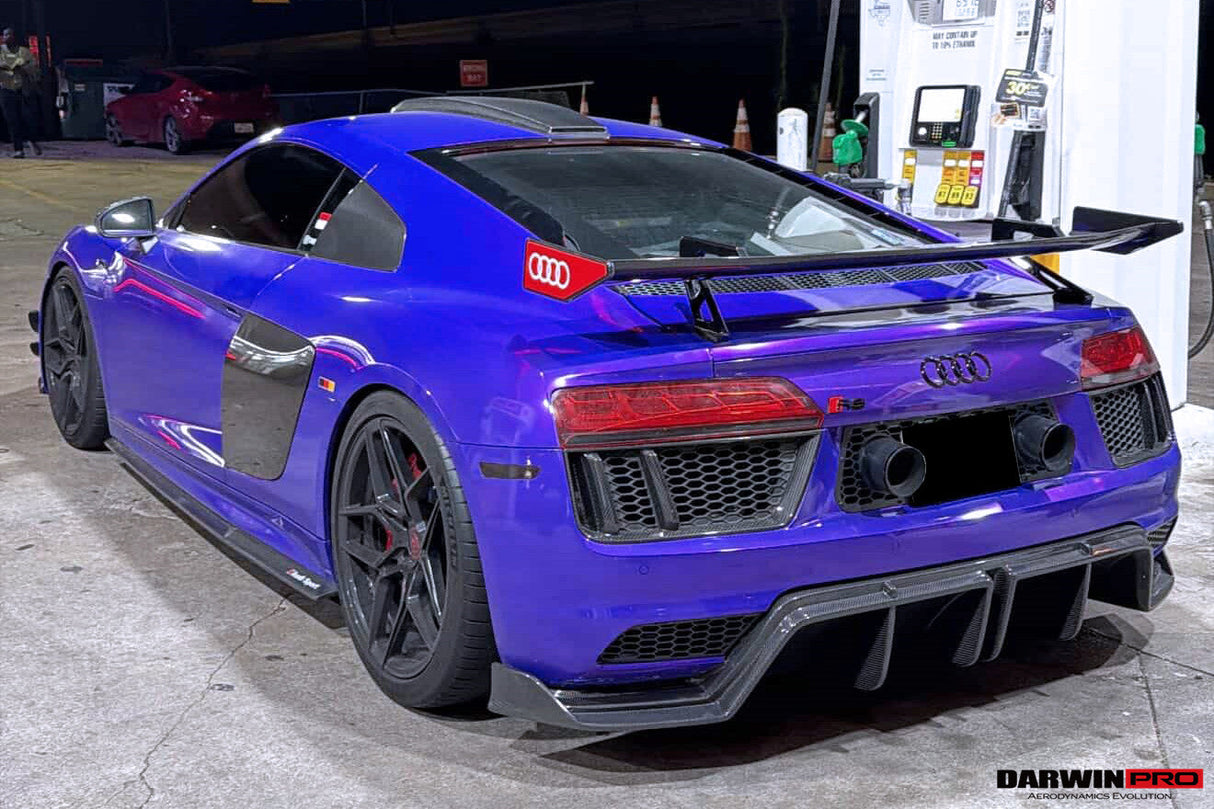 2016-2018 Audi R8 GEN2 Coupe & Spyder Carbon Fiber Rear Diffuser DarwinPRO (iMP Design)