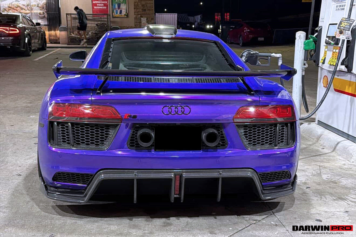2016-2018 Audi R8 GEN2 Coupe & Spyder Carbon Fiber Rear Diffuser DarwinPRO (iMP Design)
