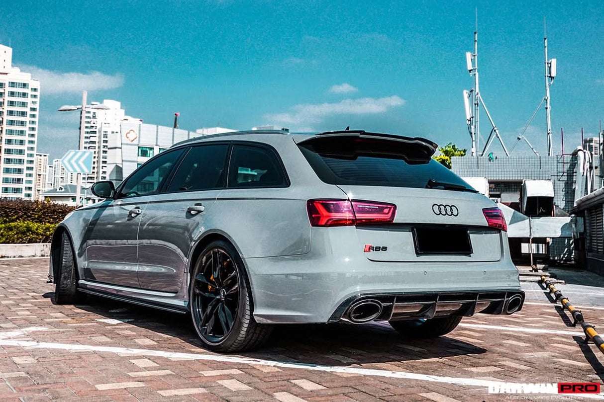 2013-2018 Audi RS6 Avant Carbon Fiber Rear Lip