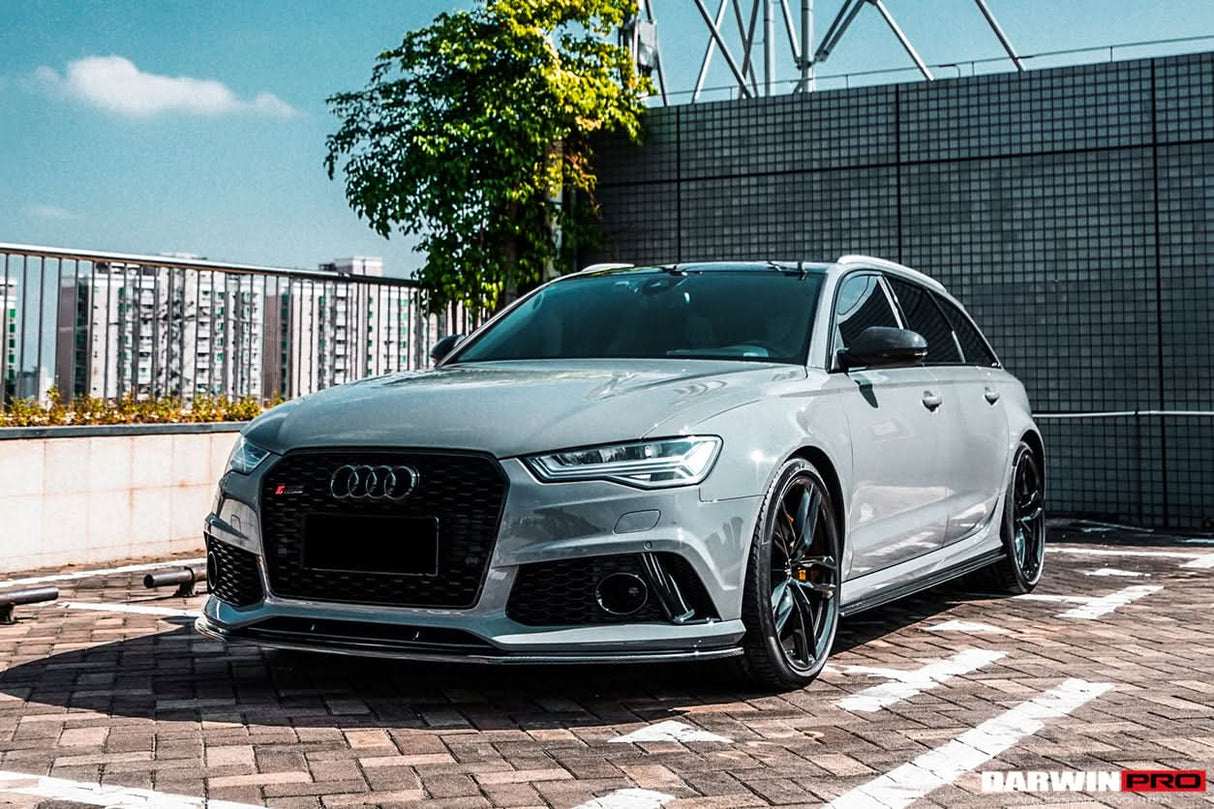 2013-2018 Audi RS6 Avant Carbon Fiber Carbon Fiber Front Lip