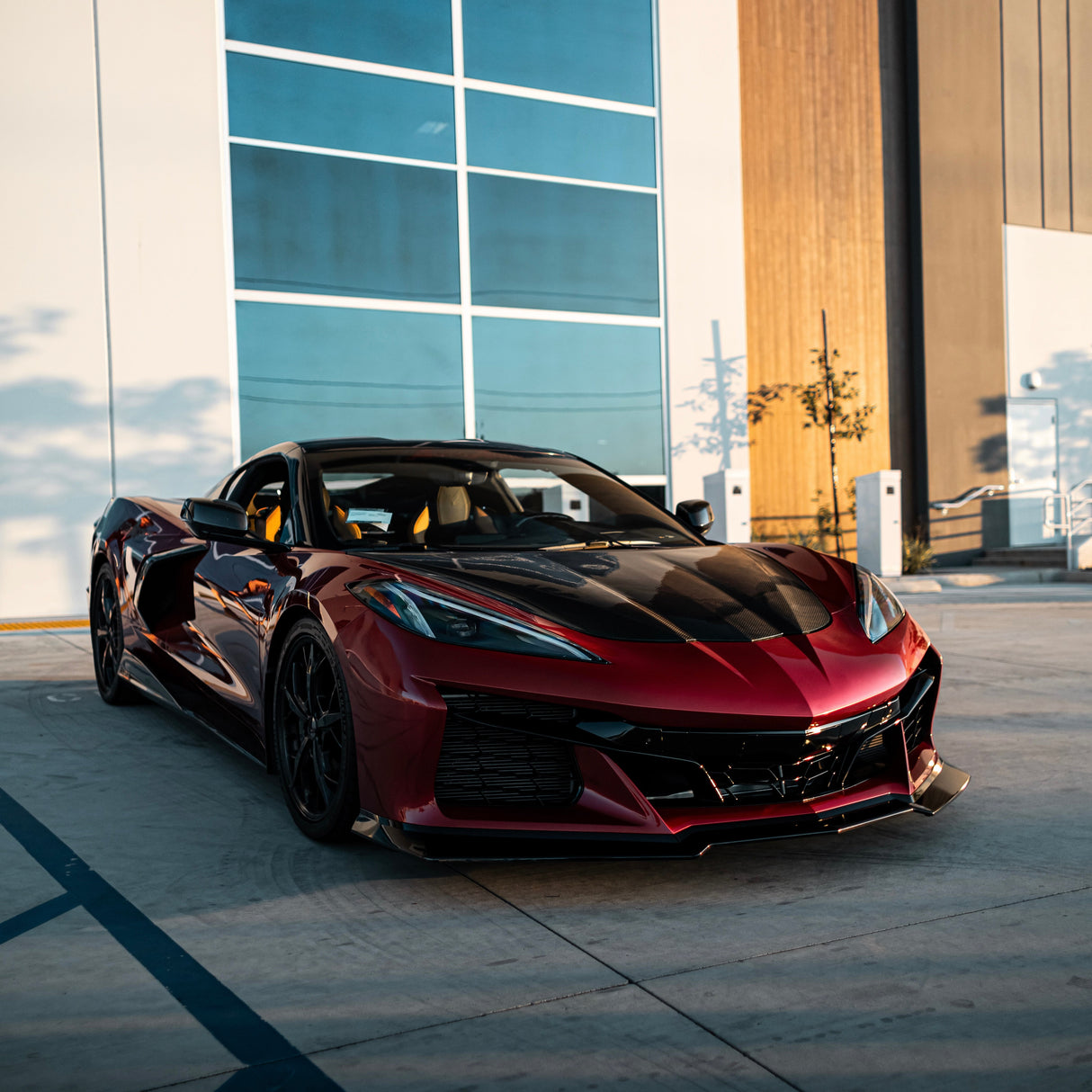 2020-2024 Corvette C8 Stingray Z06 Track Package 15pcs Full Conversion Front Bumper Body Kit