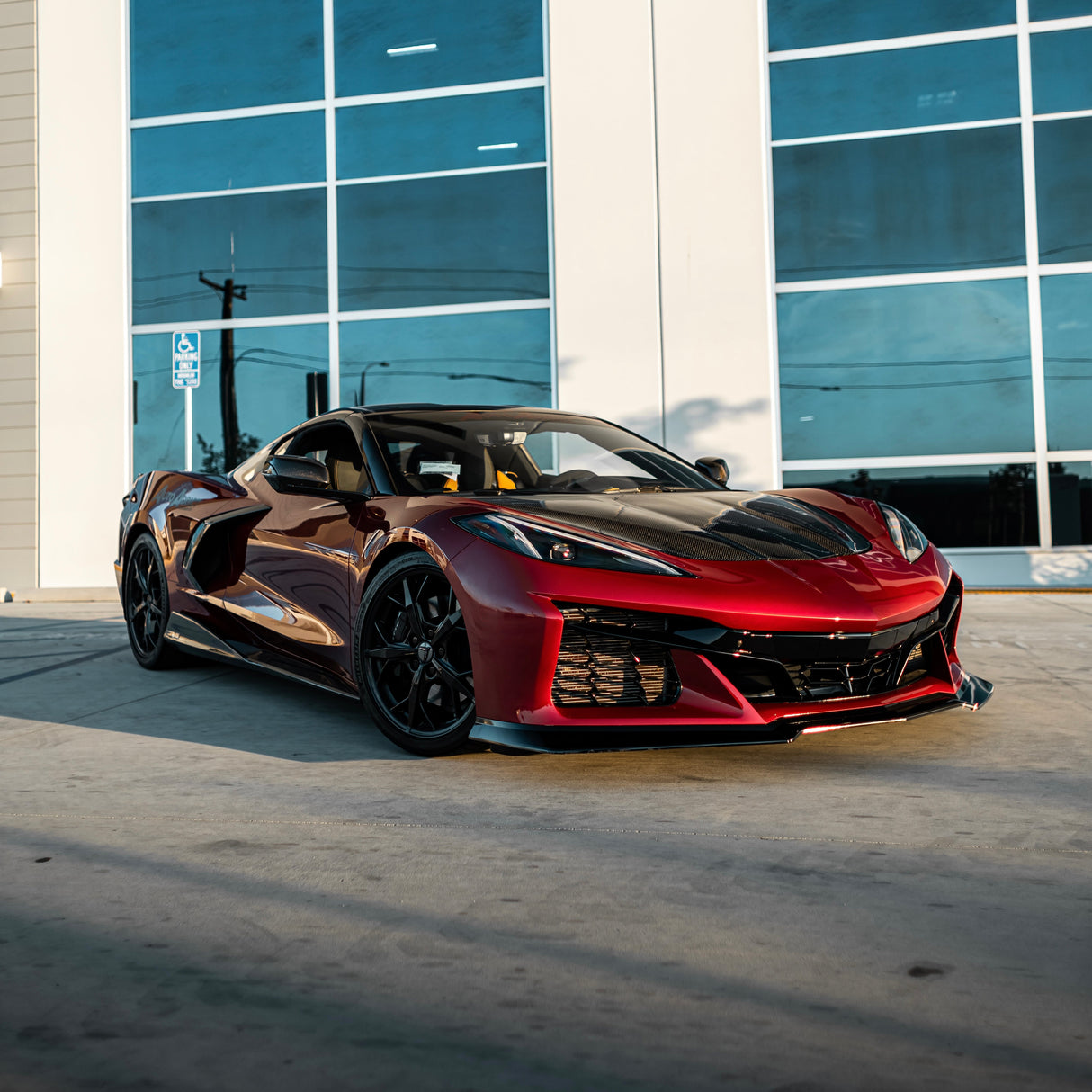 2020-2024 Corvette C8 Stingray Z06 Track Package 15pcs Full Conversion Front Bumper Body Kit