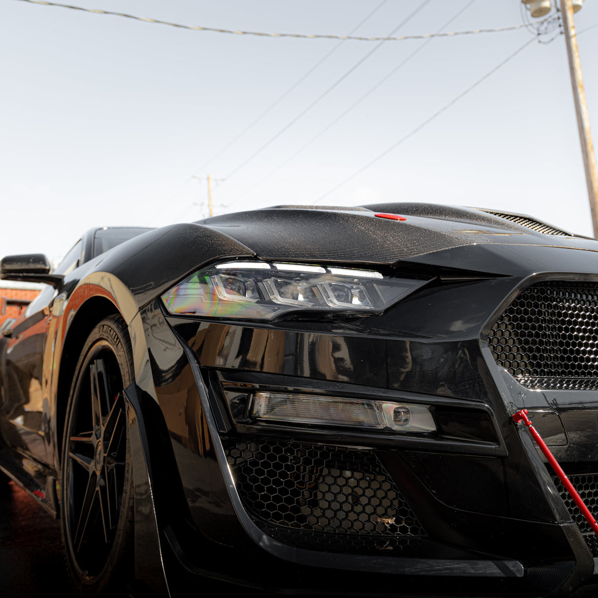 2018-2023 Ford Mustang Projector Headlights S650 Style LED Amber Sequential Turn Signals