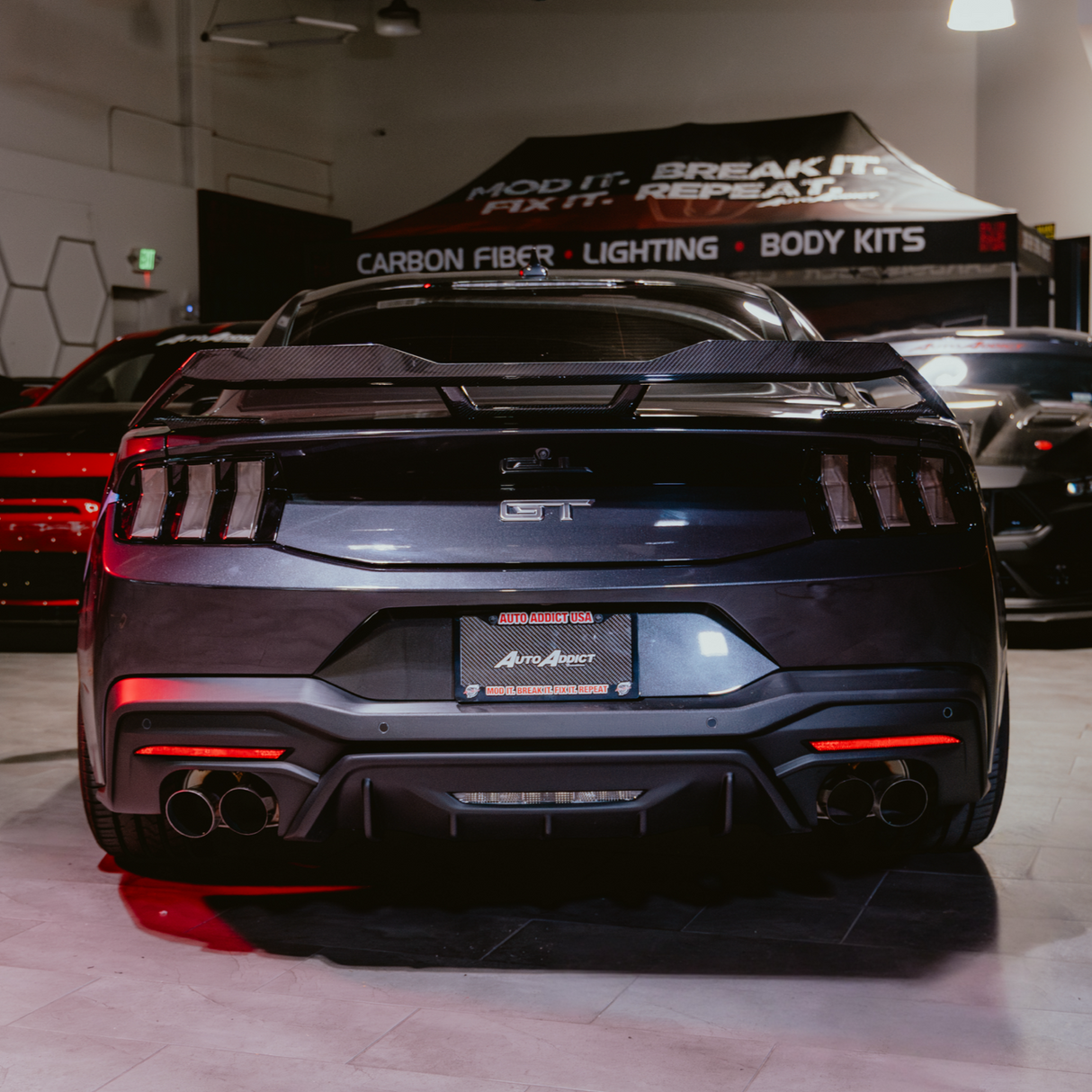 2024-2025 Mustang S650 Euro Style Taillights Amber Turn Signal Sequential