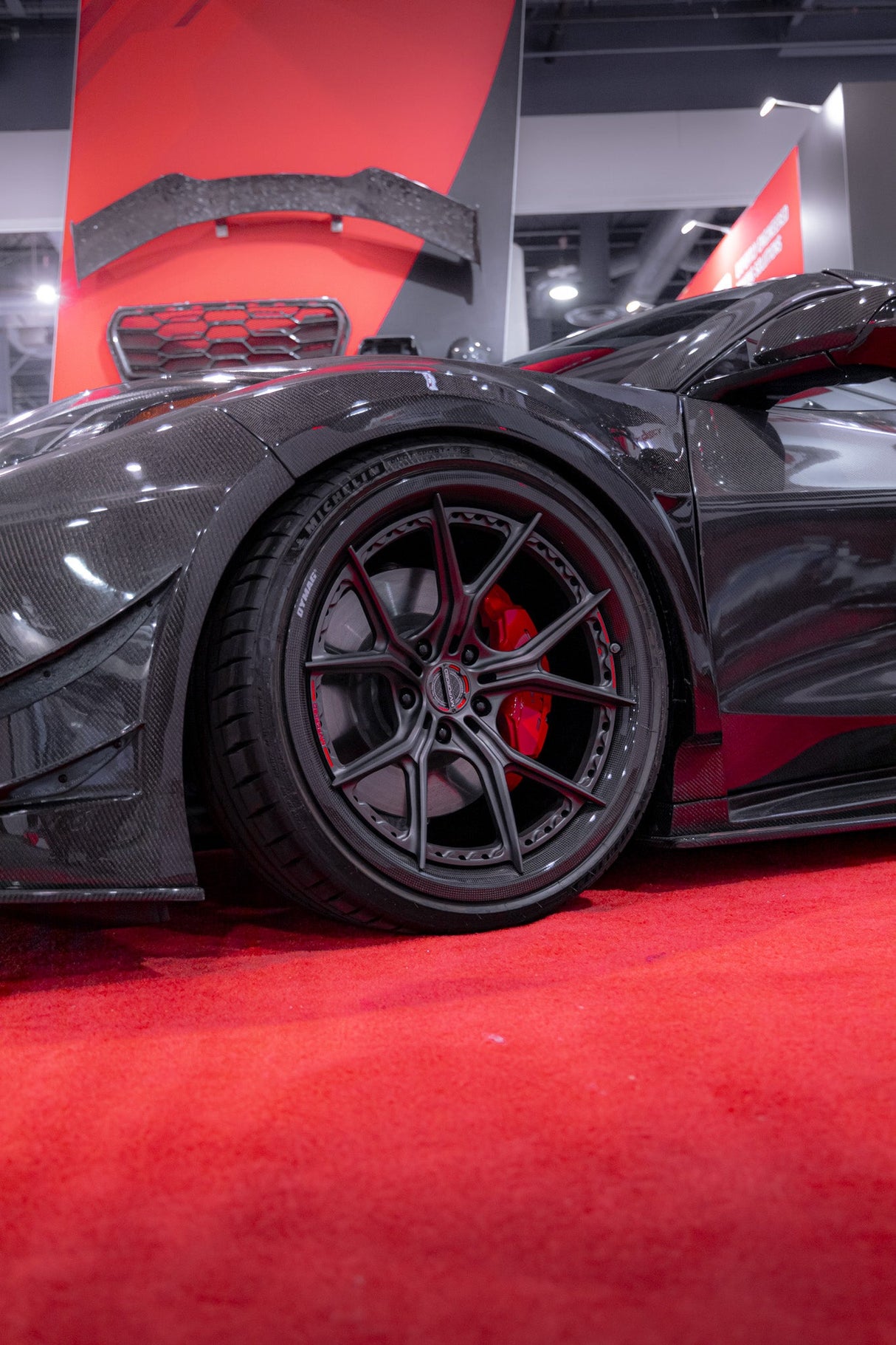 2020-2024 Corvette C8 Deluxe Wide Track Package Full Carbon Fiber Kit Bumper to Bumper