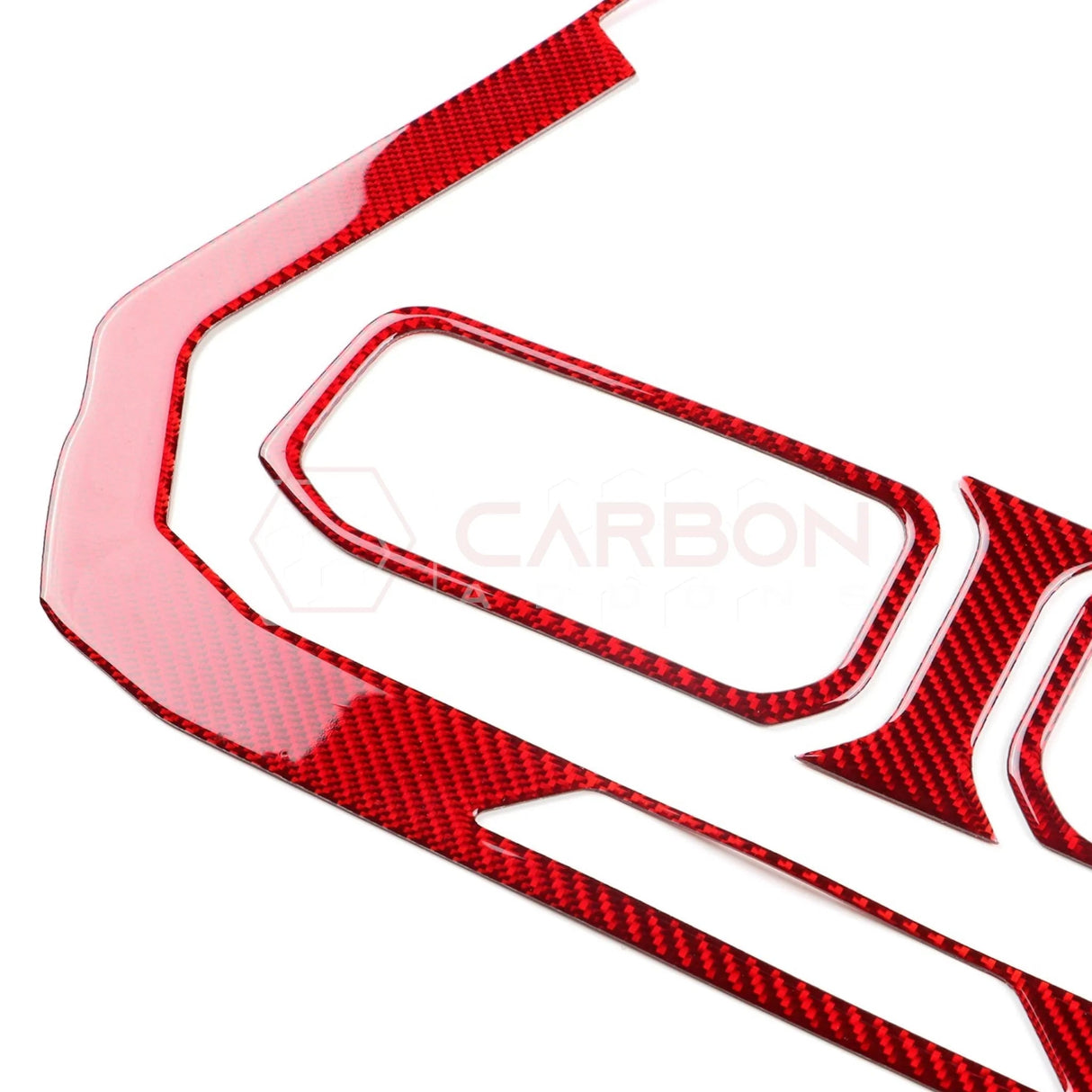 2024+ S650 Mustang Real Carbon Fiber Dash Center AC Vents Trim Overlays