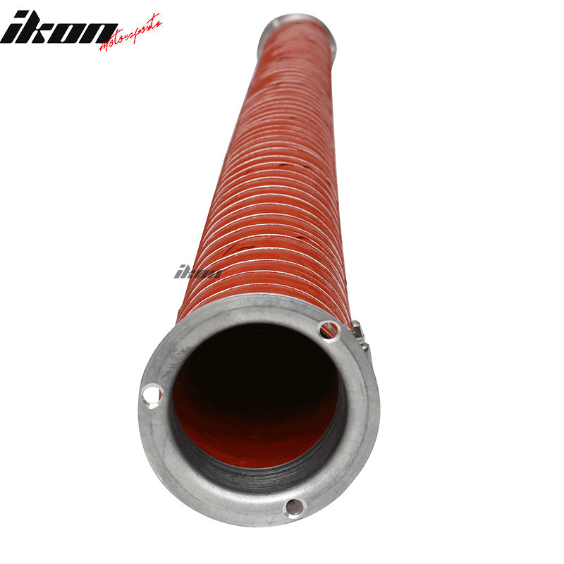 2.5X40" Red Brake Cooling Dual Layerinsulation Hose Flange Aluminum