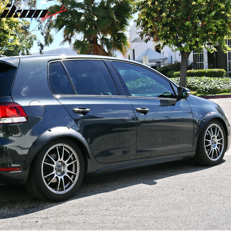 Ikon V2 Universal 50mm Front & 70mm Wide Rear PU Fender Flares of 4