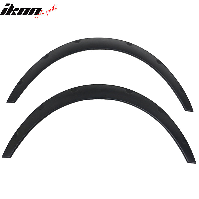 Universal Matte Black 2PCS 50mm Thickness Fender Flares Wheel Cover PU