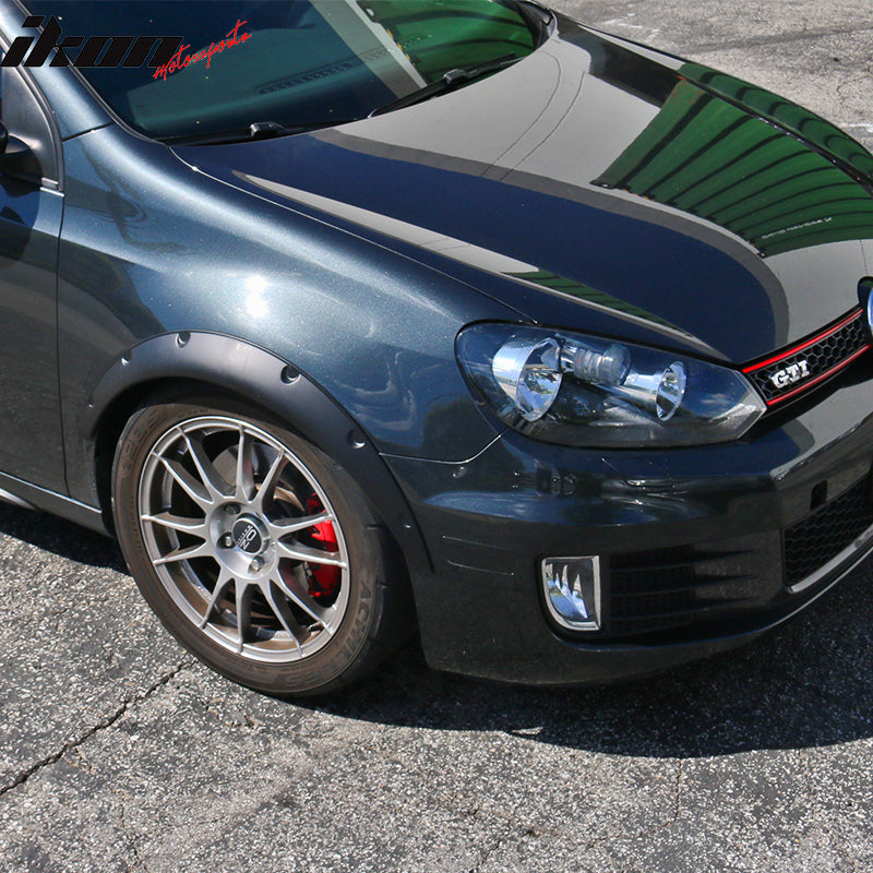 Ikon V2 Universal 50mm Wide PU Fender Flares 4 Pieces Set