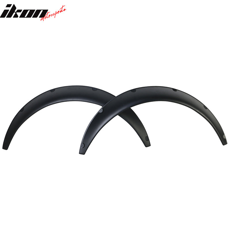 Ikon V2 Universal 50mm Front & 70mm Wide Rear PU Fender Flares of 4