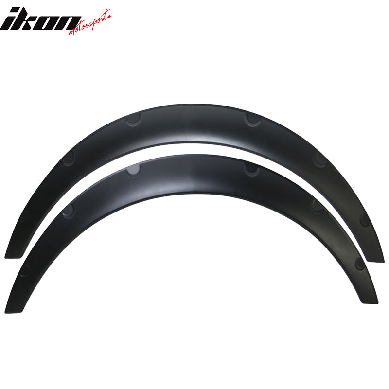 Ikon V2 Universal 50mm Front & 70mm Wide Rear PU Fender Flares of 4