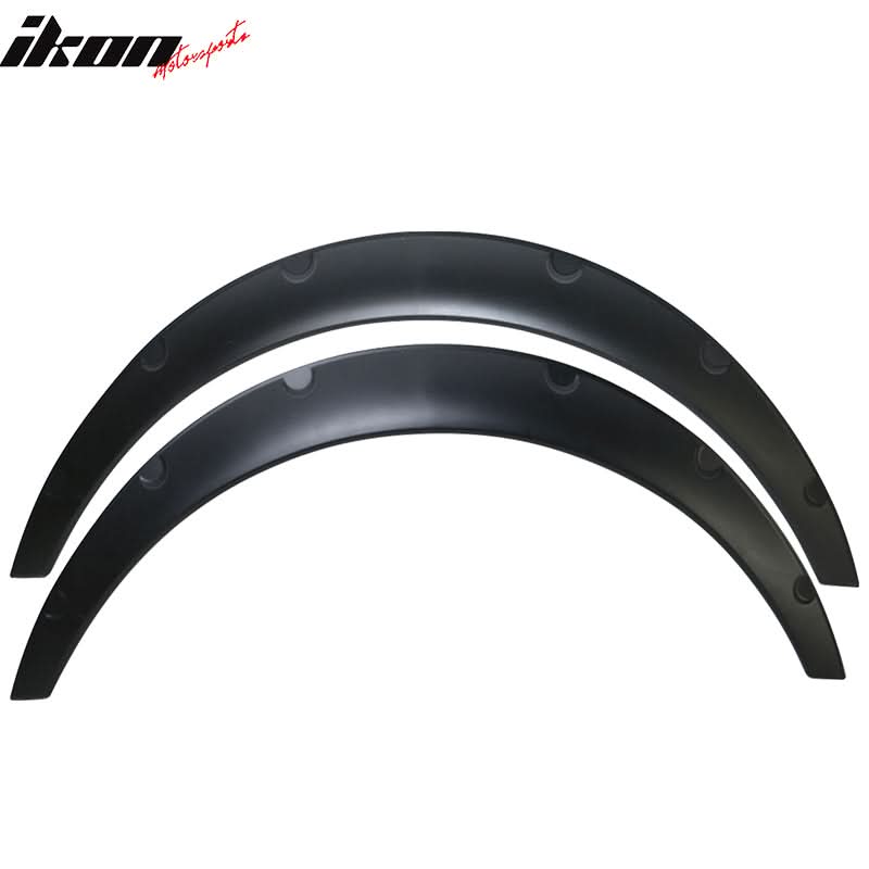 Universal Matte Black 2PCS 70mm Thickness Rear Fender Flares PU