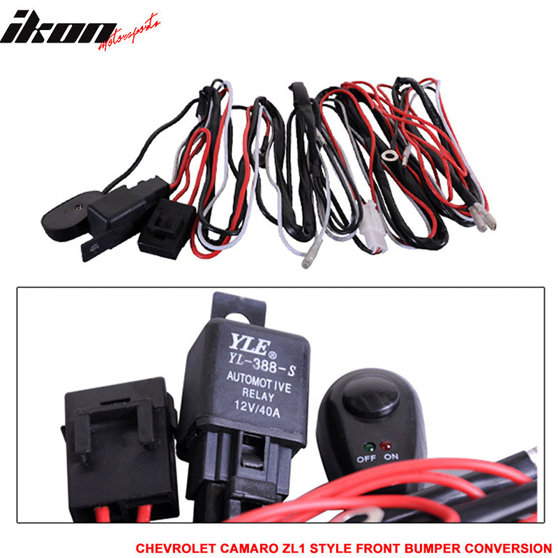 Fits 10-13 Chevy Camaro ZL1 PP Front Bumper Daytime Running Light