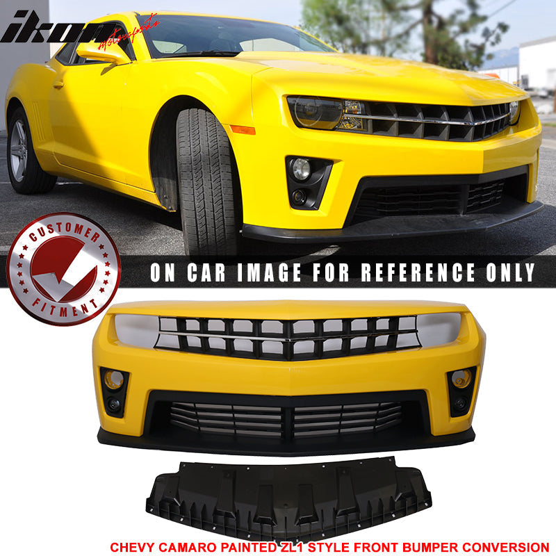 Fits 10-13 Camaro ZL1 Front Bumper Yellow - PP