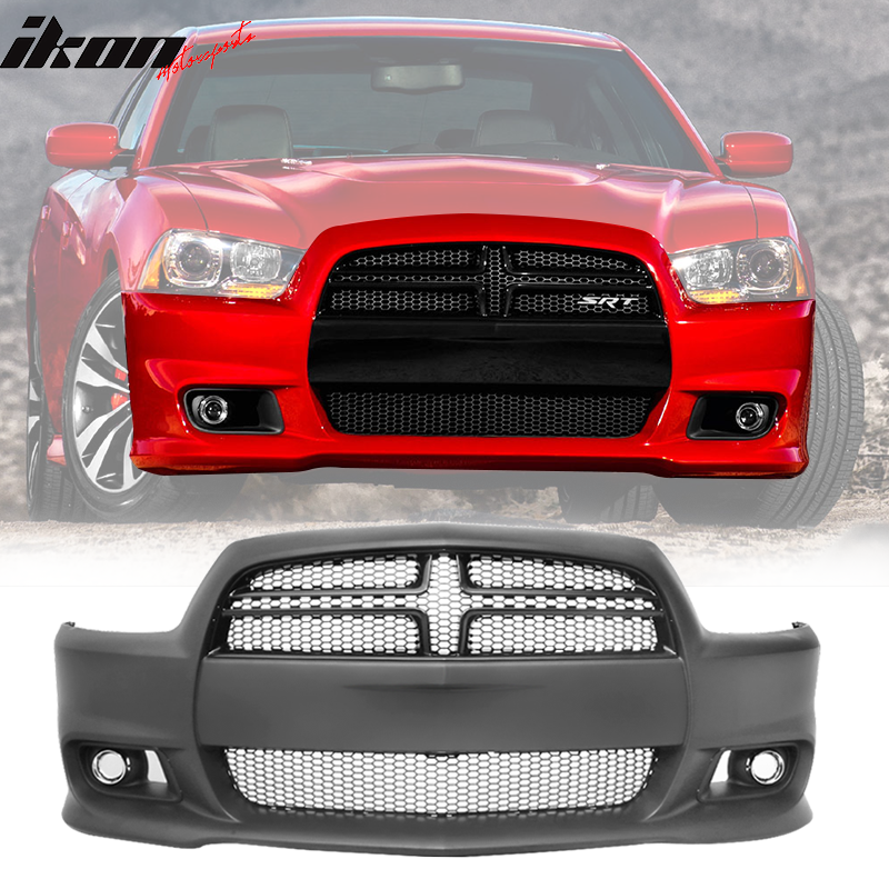2011-2014 Dodge Charger Front Bumper Cover SRT8 Style Unpainted PP