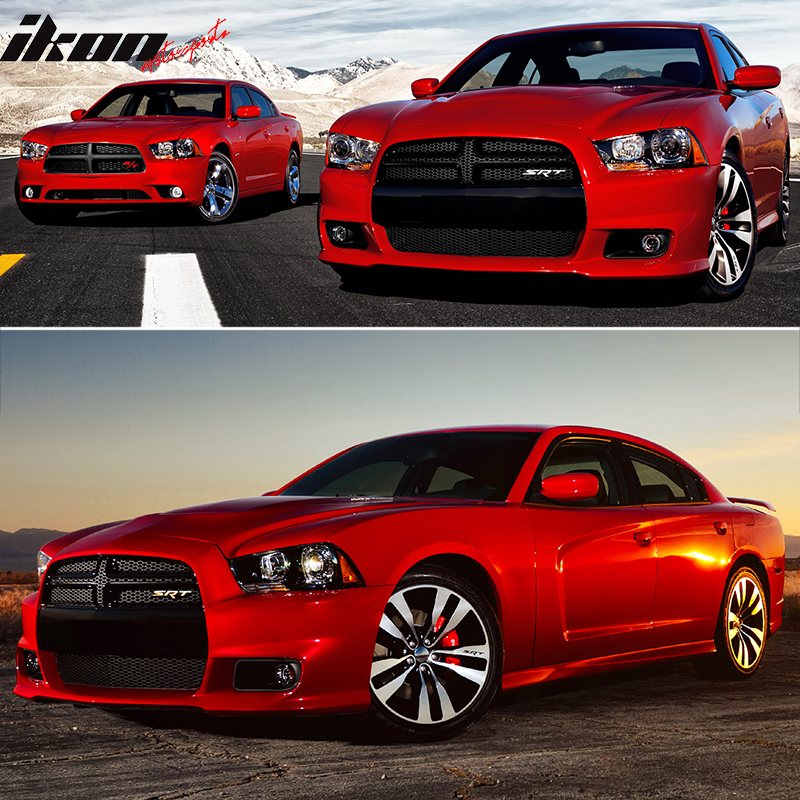 2011-2014 Dodge Charger Front Bumper Cover SRT8 Style Unpainted PP