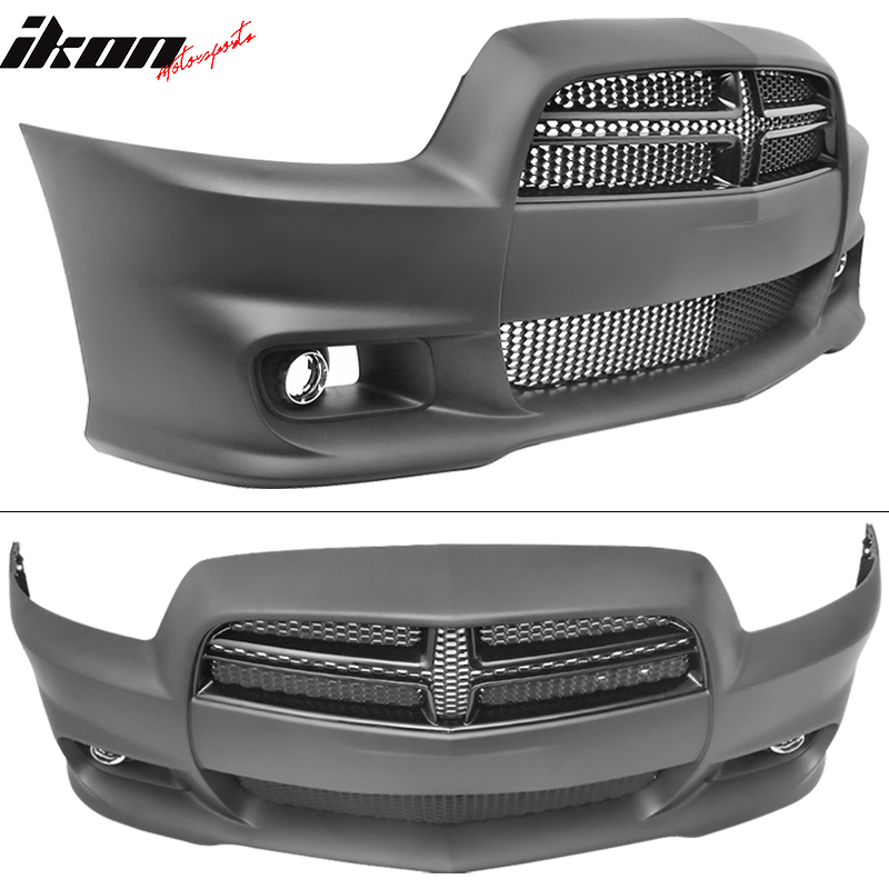2011-2014 Dodge Charger Front Bumper Cover SRT8 Style Unpainted PP