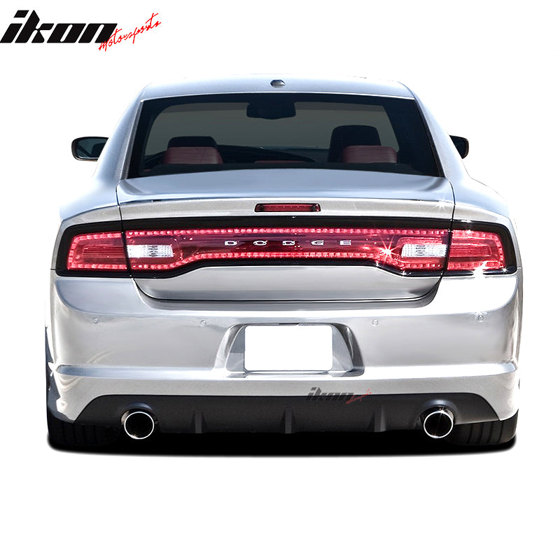 2011-2014 Dodge Charger Unpainted Black Rear Bumper Conversion PP