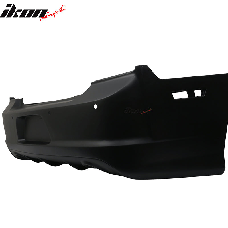 2011-2014 Dodge Charger Unpainted Black Rear Bumper Conversion PP