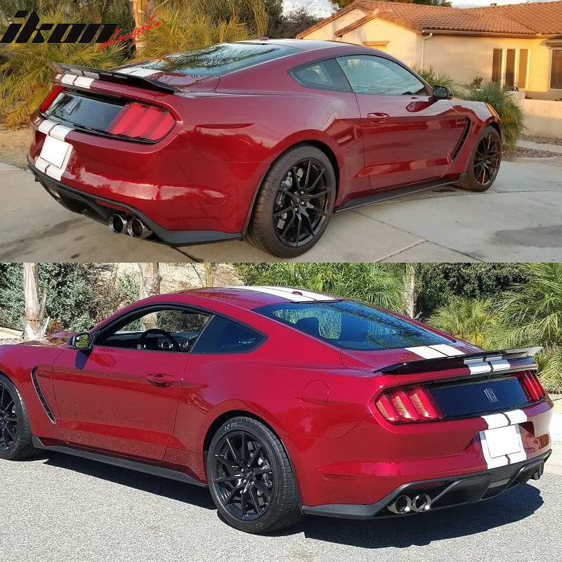 2015-2017 Ford Mustang GT-350 Style Rear Diffuser W/ Dual Catback Tips