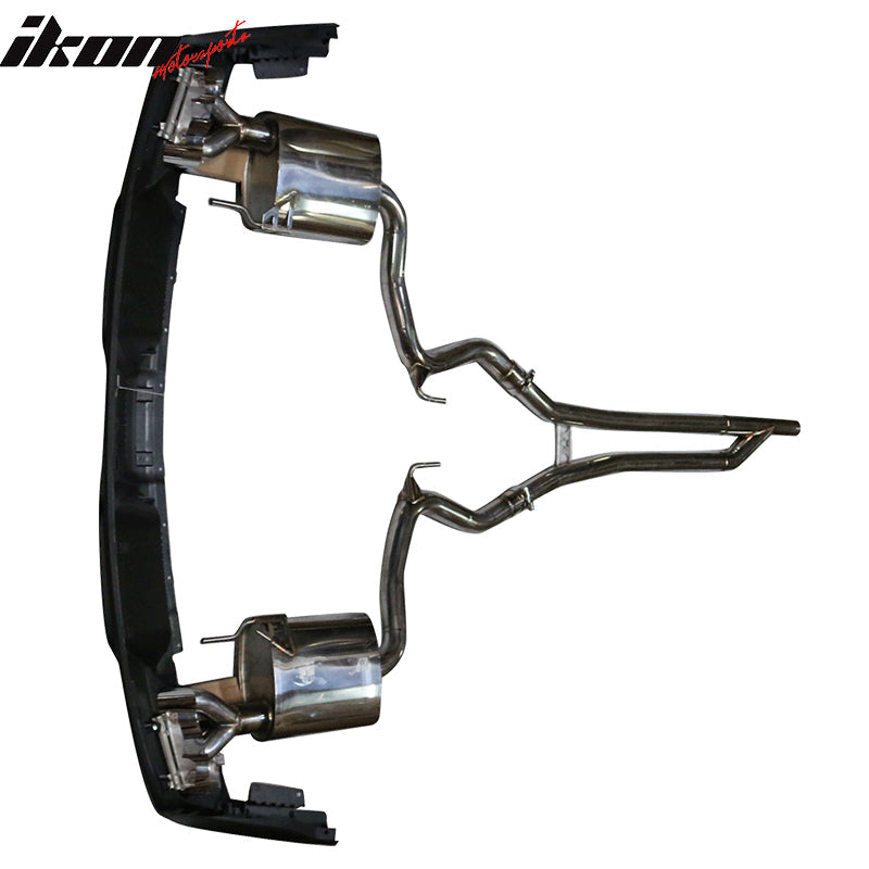 2015-2017 Ford Mustang GT-350 Style Rear Diffuser W/ Dual Catback Tips