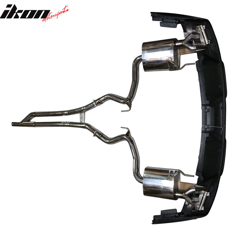 2015-2017 Ford Mustang GT-350 Style Rear Diffuser W/ Dual Catback Tips