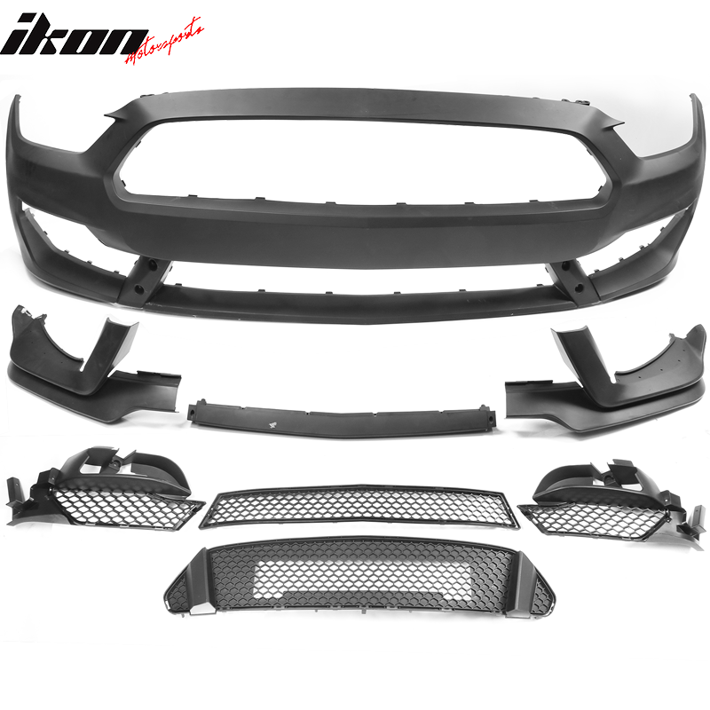 2015-2017 Ford Mustang GT350 Style Front Bumper Conversion Full Set