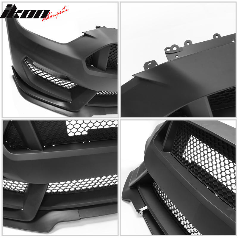 2015-2017 Ford Mustang GT350 Style Front Bumper Conversion Full Set