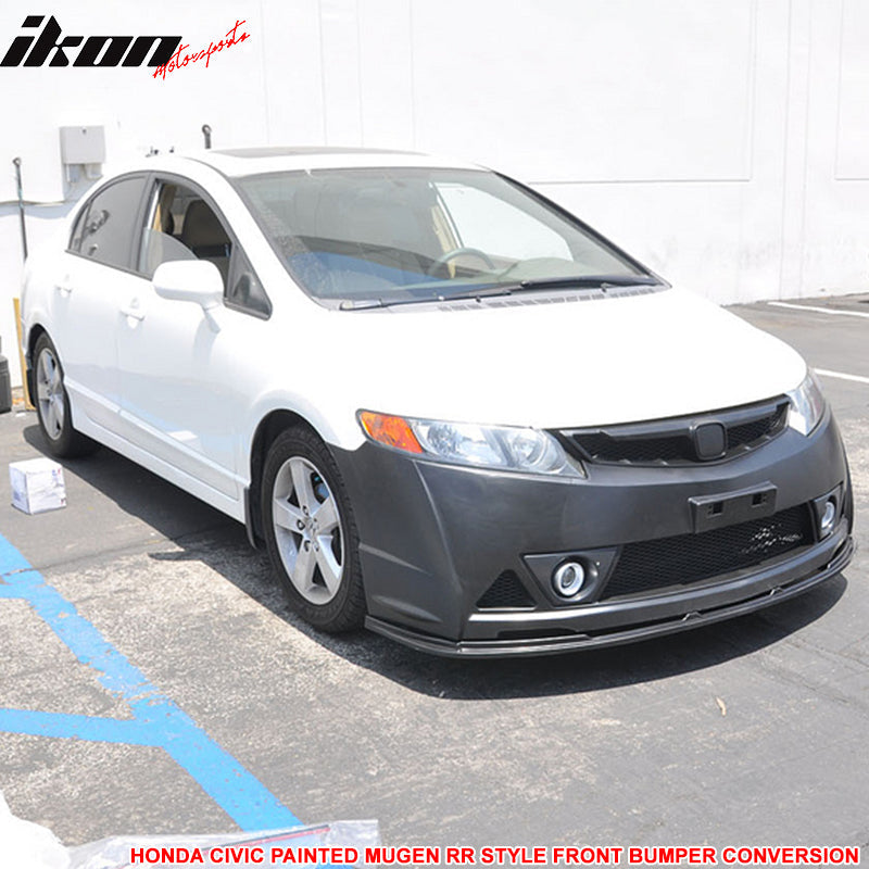 2006-2011 Honda Civic Mug Style Paint Royal Blue Pearl Front Bumper PP