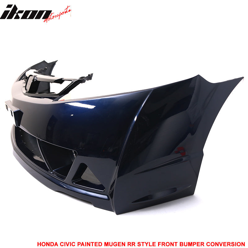 2006-2011 Honda Civic Mug Style Paint Royal Blue Pearl Front Bumper PP