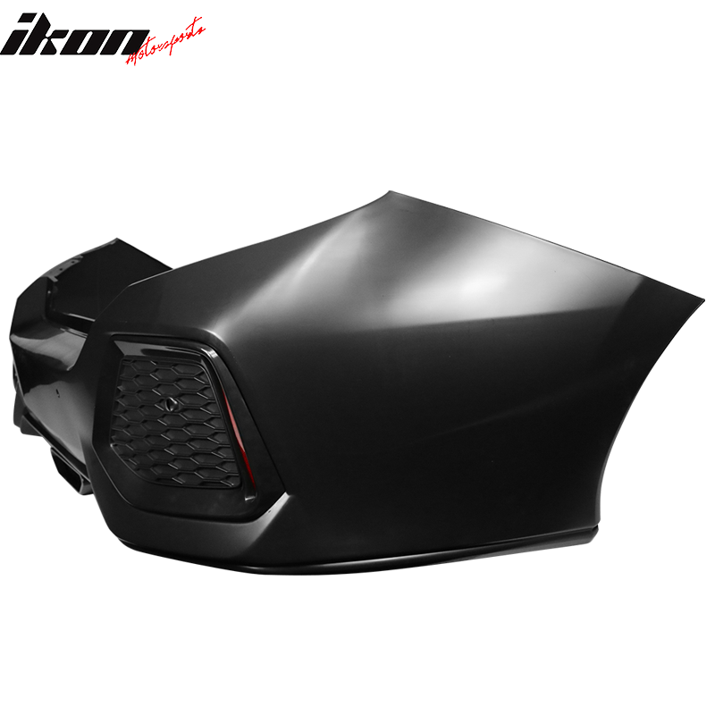 2016-2021 Honda Civic Sedan SI Style Unpainted Rear Bumper PP + ABS