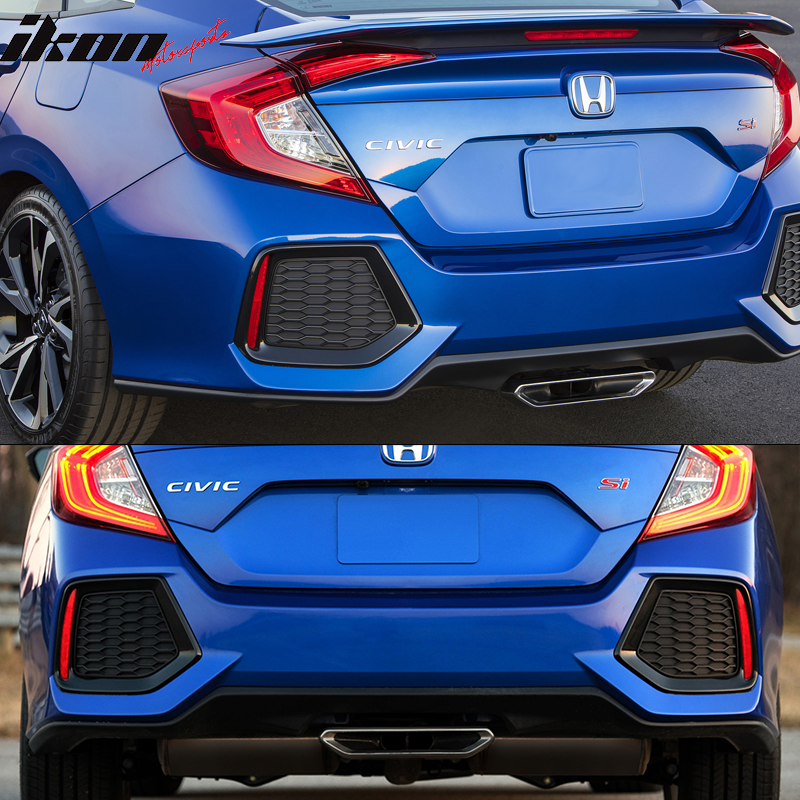 2016-2021 Honda Civic Sedan SI Style Unpainted Rear Bumper PP + ABS