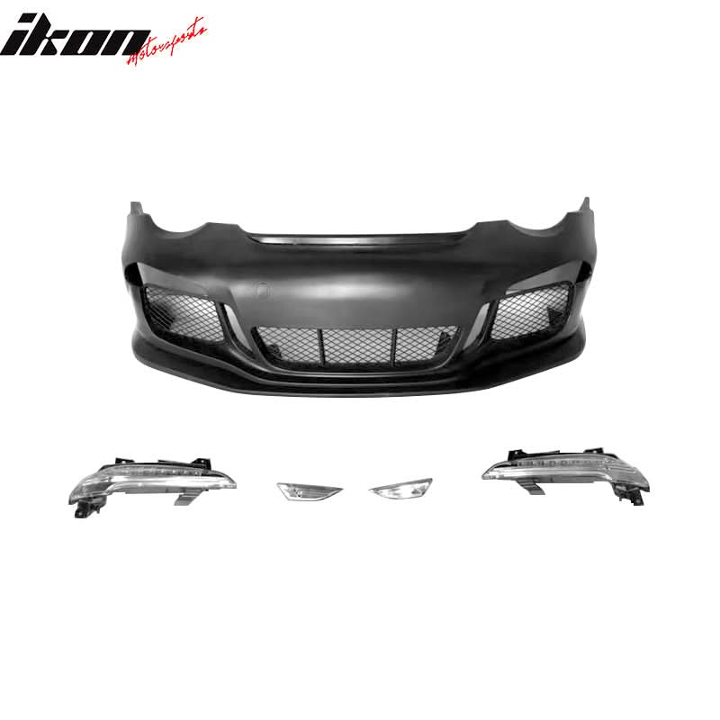 2005-2012 Porsche Carrera 911 997 to 991 GT3 RS Front Bumper w/ DRL