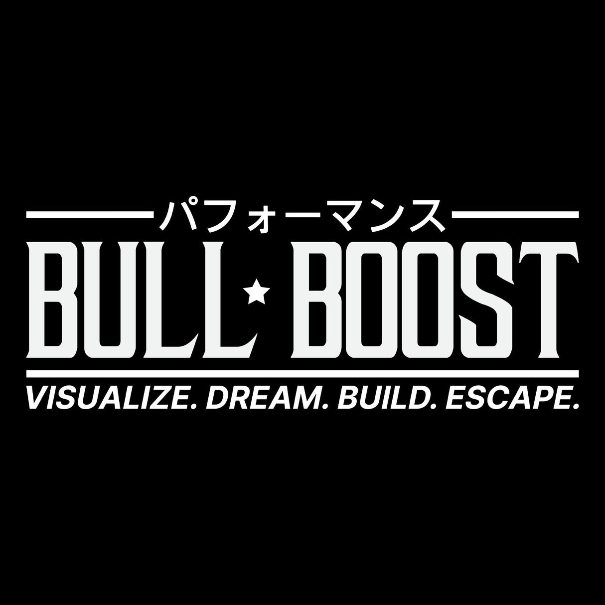 Bull Boost Visualize Vinyl Window Sticker - XL Slap