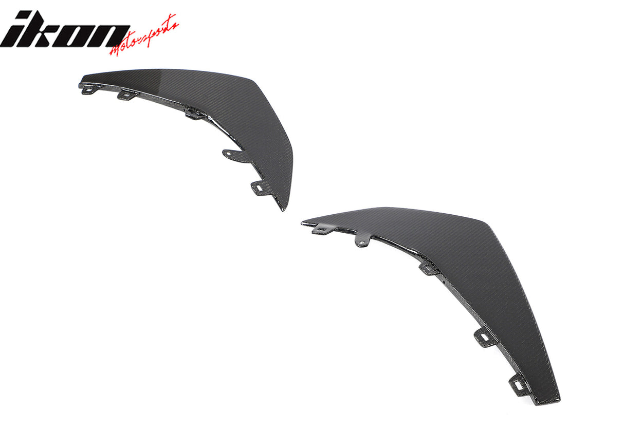 2023-2025 Chevrolet Corvette C8 Z06 Front Bumper Canards Carbon Fiber