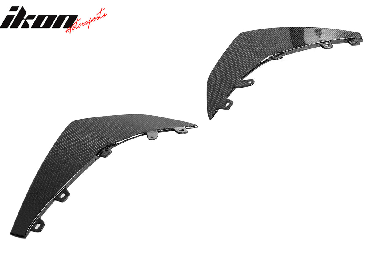 2023-2025 Chevrolet Corvette C8 Z06 Front Bumper Canards Carbon Fiber
