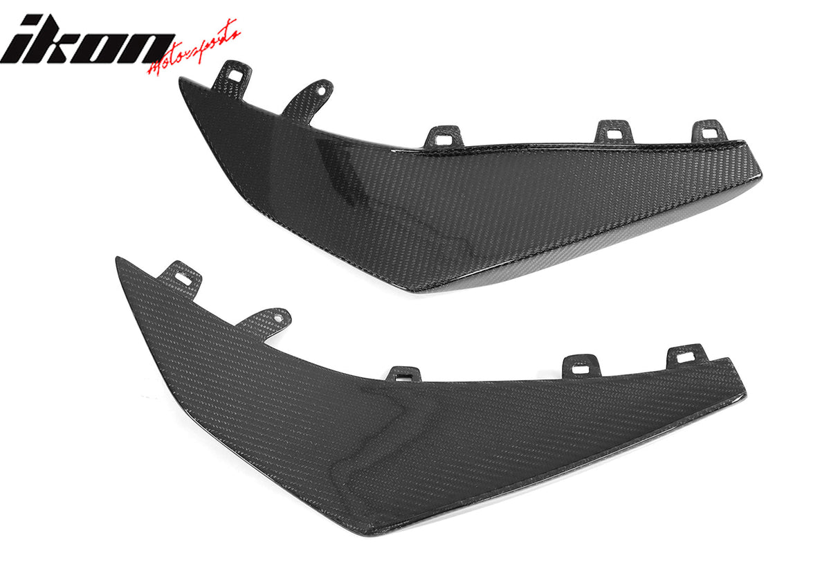 2023-2025 Chevrolet Corvette C8 Z06 Front Bumper Canards Carbon Fiber